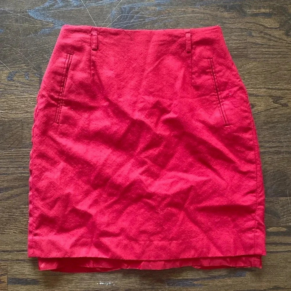 Rafaella Petite Red Skirt